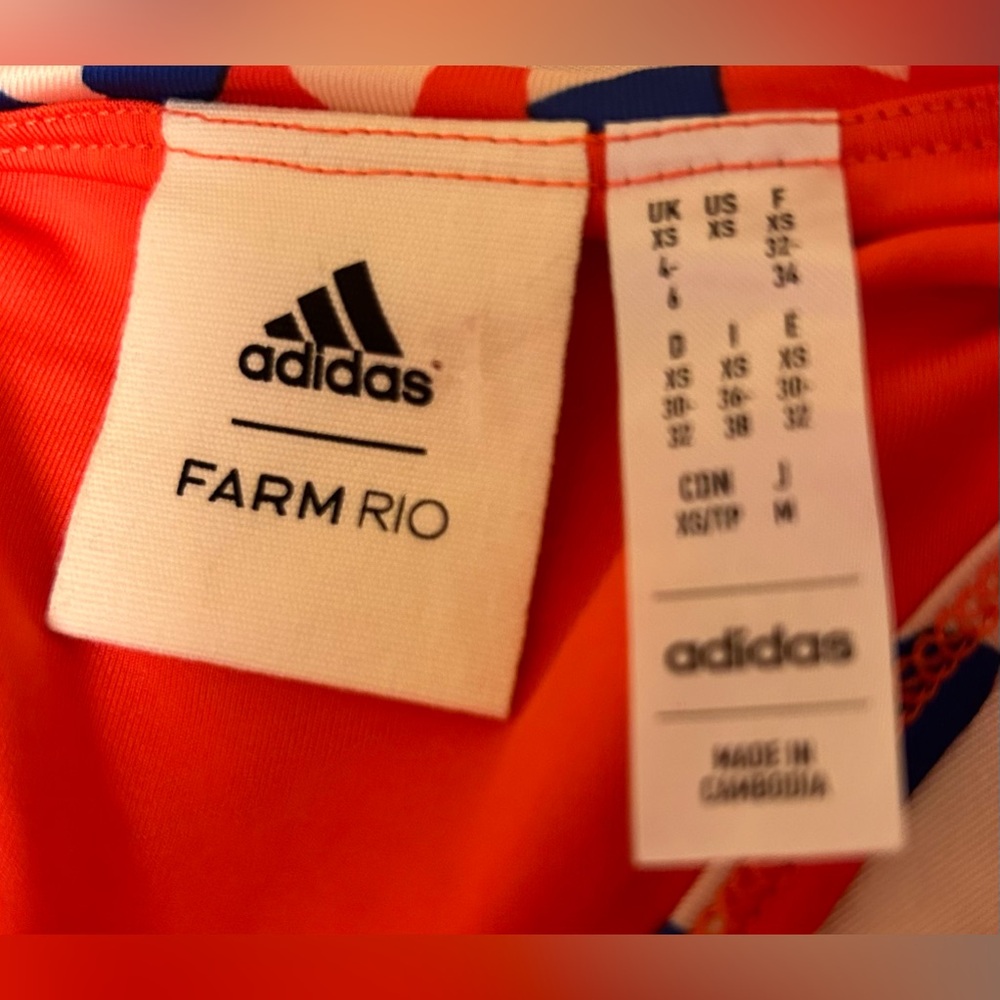 Adidas Red Geometric Maxi Dress - Picture 8 of 8